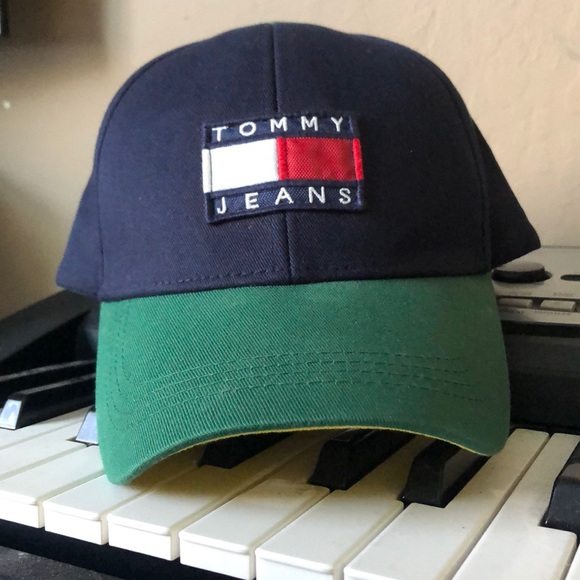 Other - Tommy Hilfiger Snapback - Navy Blue/Green/Yellow